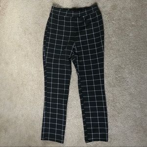Grid High Rise Pants